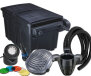 Kit filtre de bassin UBF 25000, UV-C 36 w, pompe XOE 8000, skimmer SK30, tuyau flexible. 32 mm, projecteur plusieurs couleurs